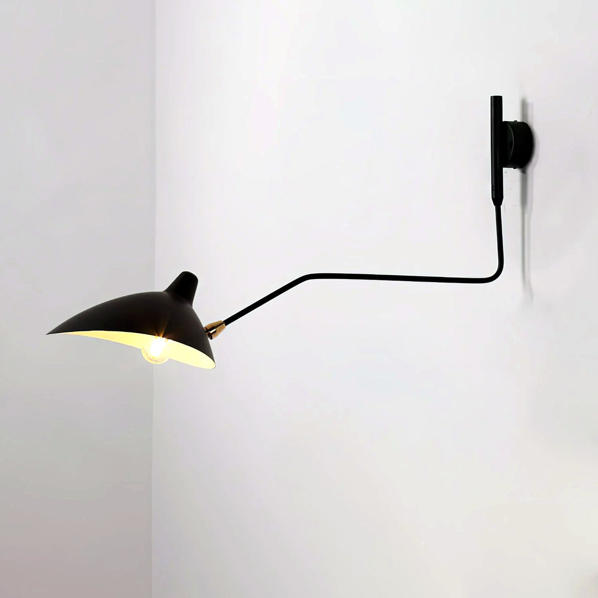 Applique Murale Bras Long Articulé, Métal Aluminium Design Aérien