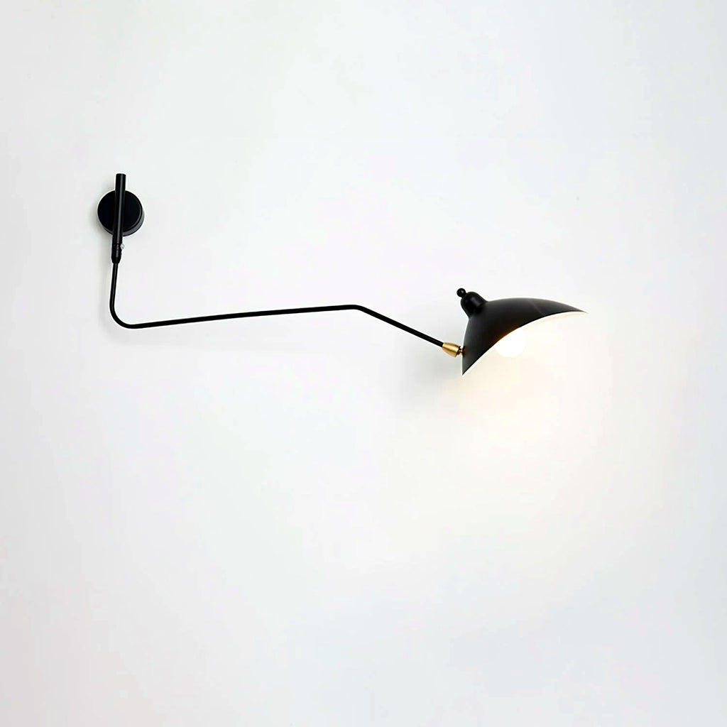 Applique Murale Bras Long Articulé, Métal Aluminium Design Aérien