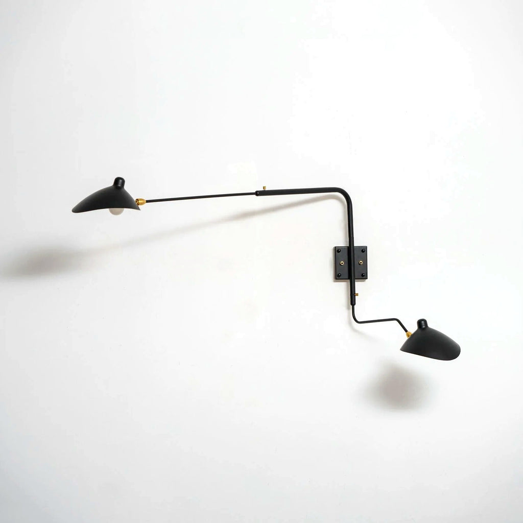 Applique Murale Bras Long Articulé, Métal Aluminium Design Aérien