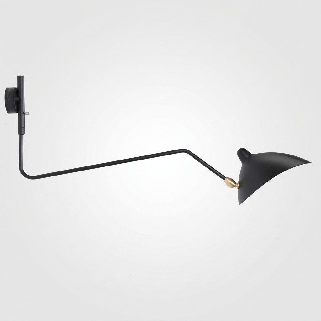 Applique Murale Bras Long Articulé, Métal Aluminium Design Aérien