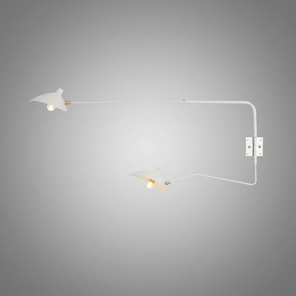 Applique Murale Bras Long Articulé, Métal Aluminium Design Aérien