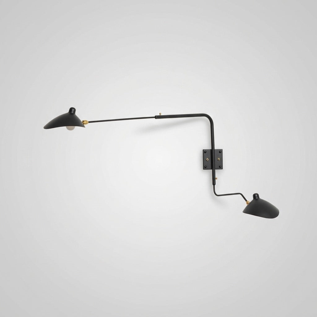Applique Murale Bras Long Articulé, Métal Aluminium Design Aérien
