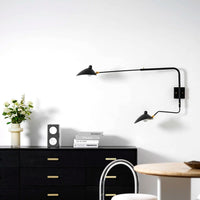 Applique Murale Bras Long Articulé, Métal Aluminium Design Aérien