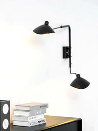 Applique Murale Bras Long Articulé, Métal Aluminium Design Aérien