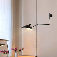 Applique Murale Bras Long Articulé, Métal Aluminium Design Aérien