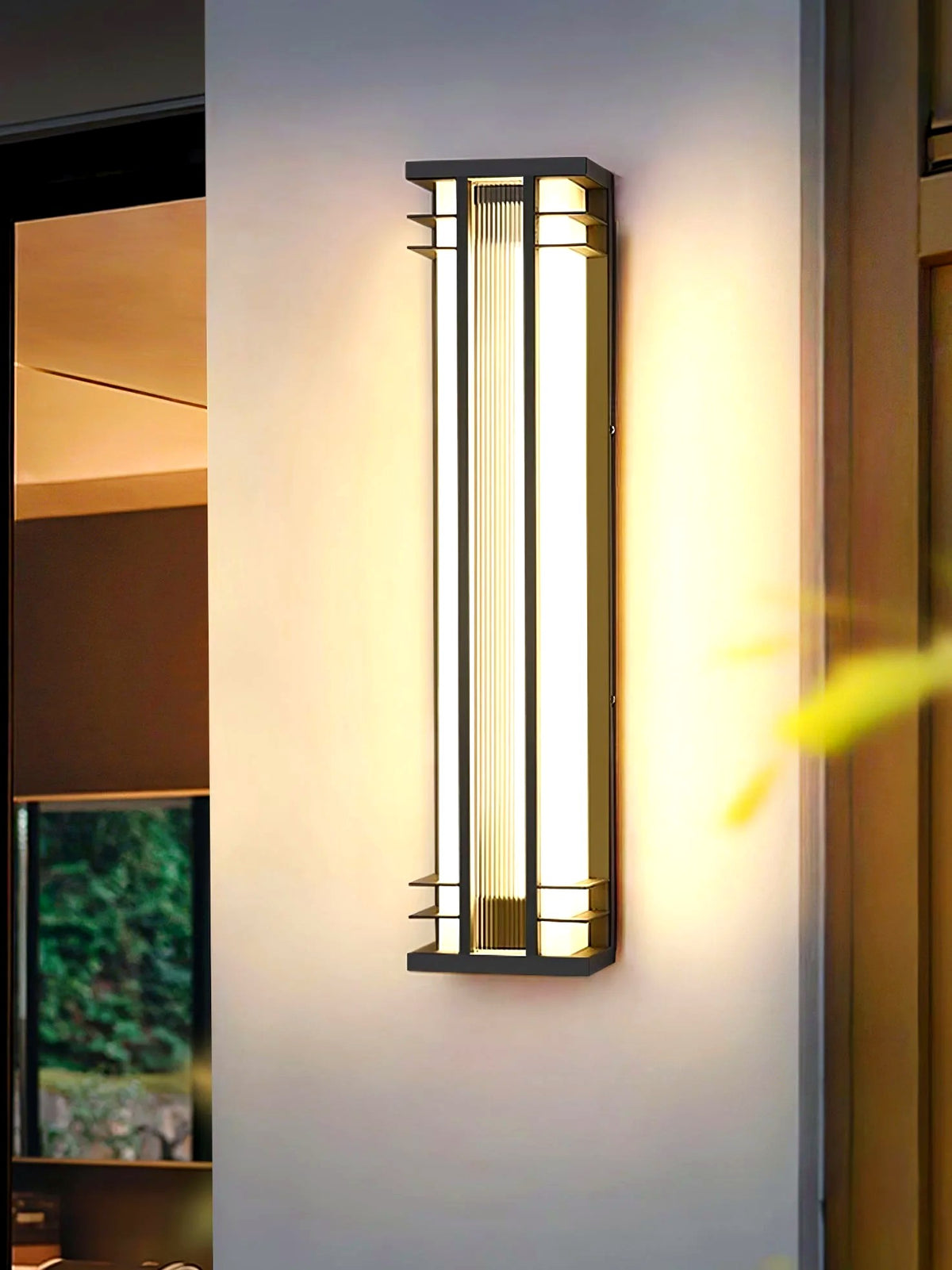 Applique Murale Extérieure Double Faisceau, Acier Inoxydable