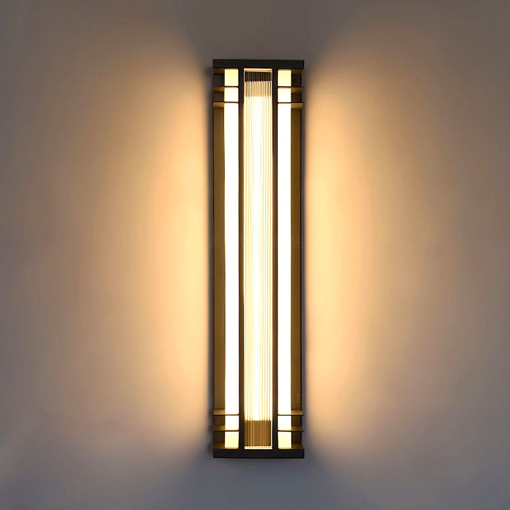 Applique Murale Extérieure Double Faisceau, Acier Inoxydable