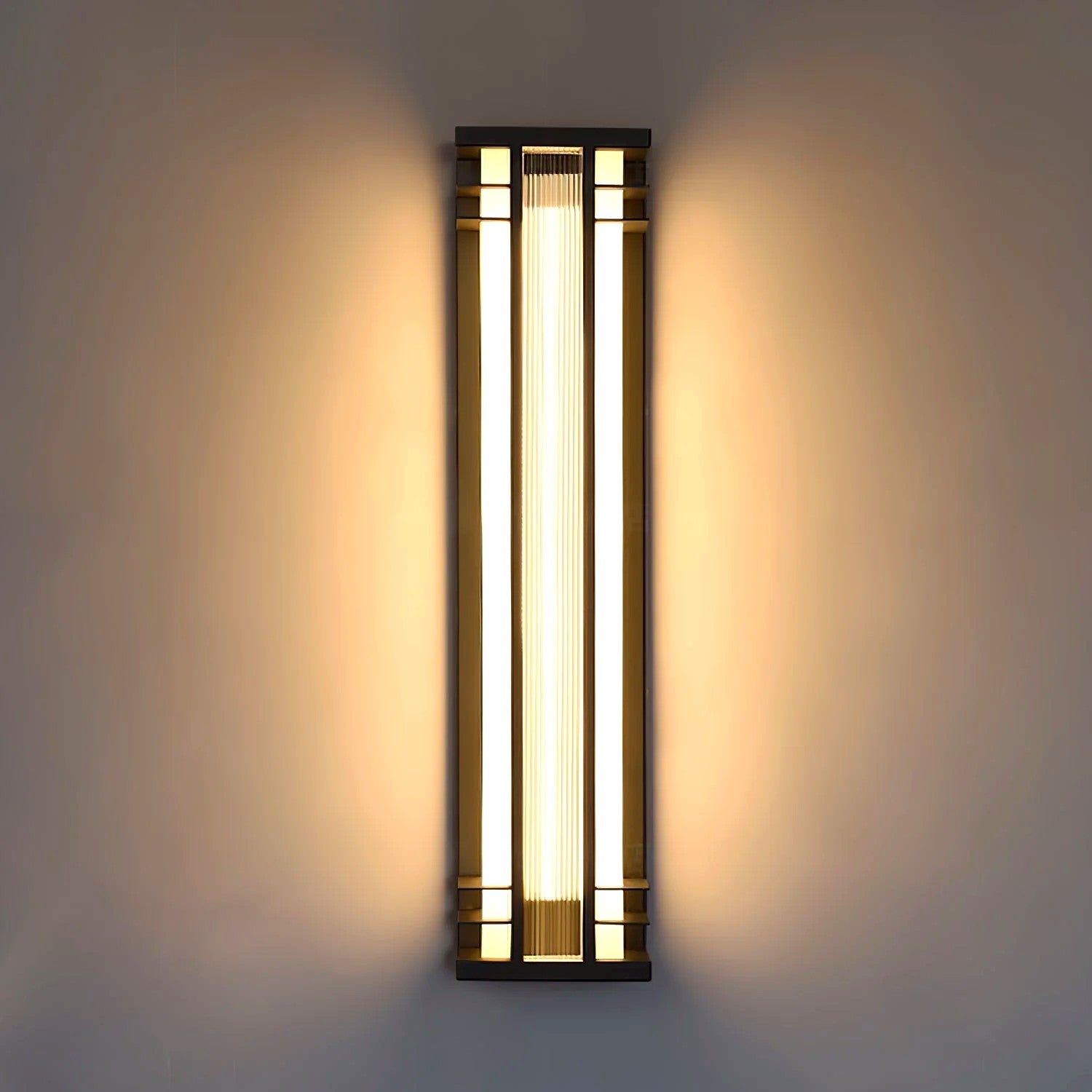 Applique Murale Extérieure Double Faisceau, Acier Inoxydable