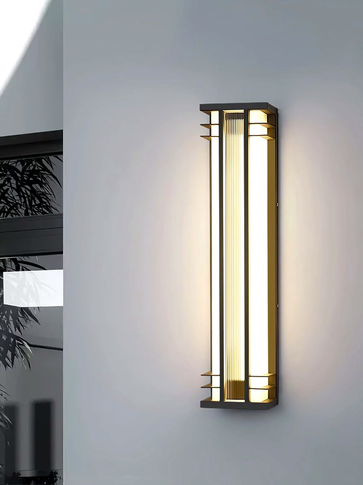 Applique Murale Extérieure Double Faisceau, Acier Inoxydable