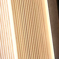 Applique Murale Extérieure Étanche IP68, Métal Aspect Bois Brun