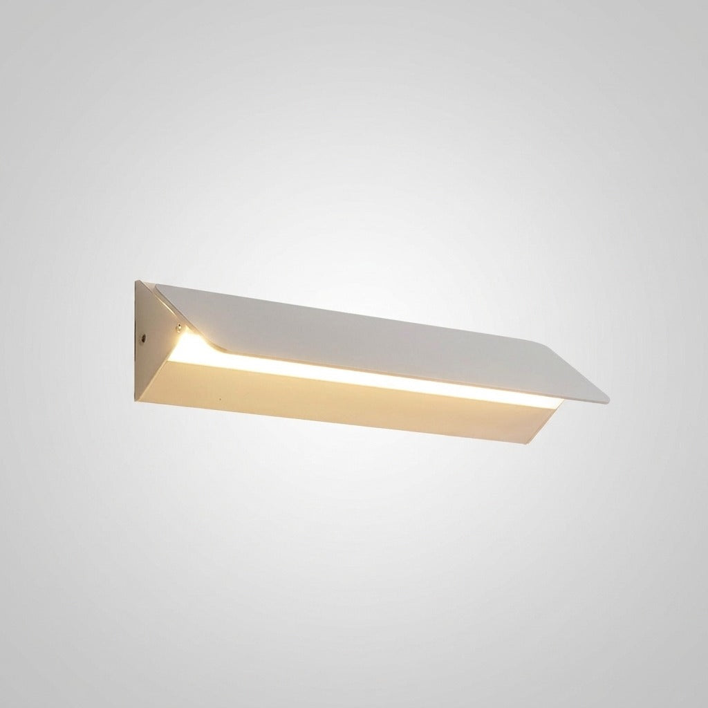 Applique Murale Extérieure LED Blanche Rectangulaire, Métal