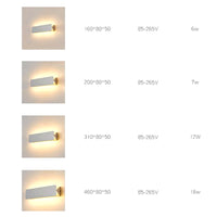 Applique Murale Extérieure LED Blanche Rectangulaire, Métal