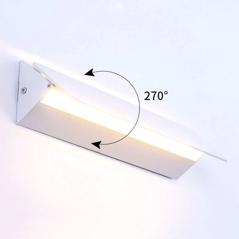 Applique Murale Extérieure LED Blanche Rectangulaire, Métal