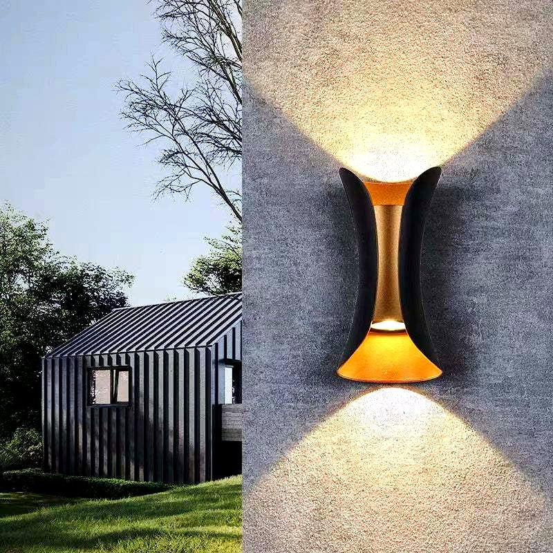 Applique Murale Extérieure LED IP65, Design Simple Moderne Métal, Cour
