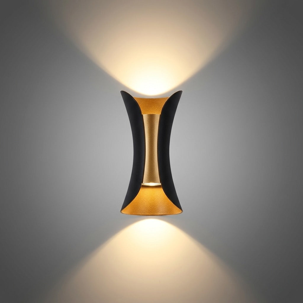 Applique Murale Extérieure LED IP65, Design Simple Moderne Métal, Cour