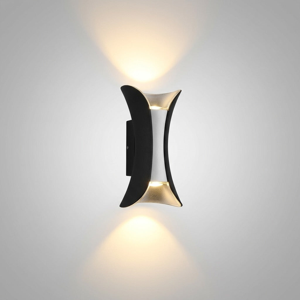 Applique Murale Extérieure LED IP65, Design Simple Moderne Métal, Cour