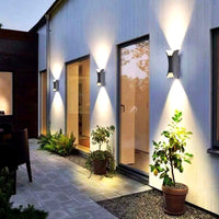 Applique Murale Extérieure LED IP65, Design Simple Moderne Métal, Cour