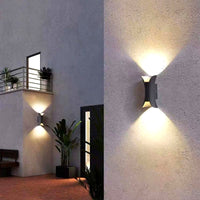 Applique Murale Extérieure LED IP65, Design Simple Moderne Métal, Cour