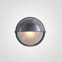 Applique Murale Extérieure Métal Verre, Design Industriel Robuste