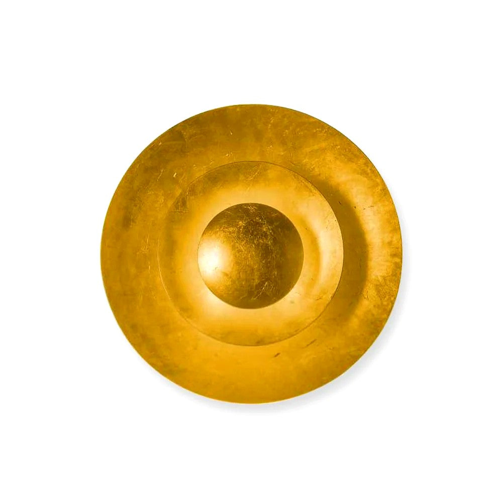 Applique Murale Feuille d'Or Vintage, LED Intégrée Blanc Chaud, Éclat