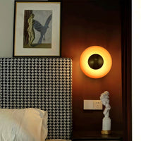 Applique Murale Feuille d'Or Vintage, LED Intégrée Blanc Chaud, Éclat