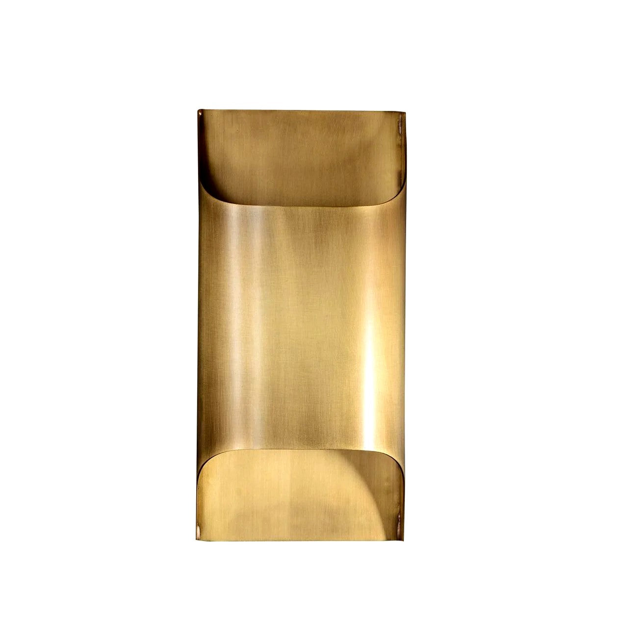 Applique Murale Laiton Art Nordique, Courbes Sculpturales Élégantes