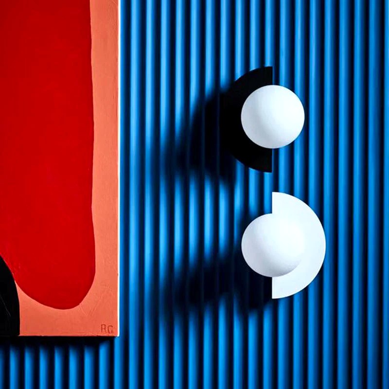 Applique Murale LED Design Fun Coloré, Métal Compact Moderne, Chambre