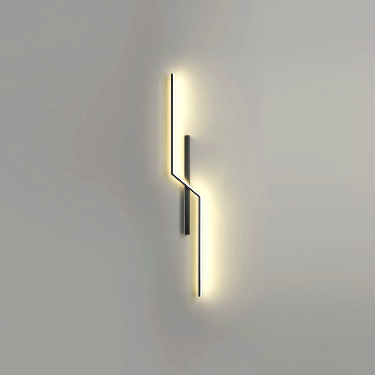 Applique Murale Linéaire Minimaliste, Métal Aluminium LED Intégrée