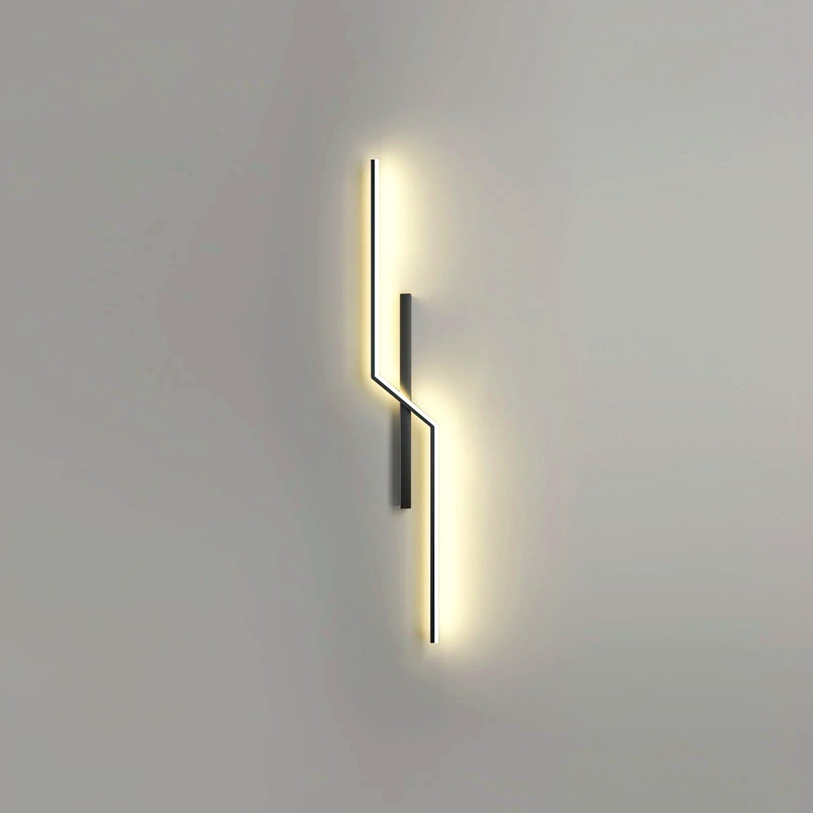 Applique Murale Linéaire Minimaliste, Métal Aluminium LED Intégrée