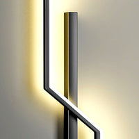 Applique Murale Linéaire Minimaliste, Métal Aluminium LED Intégrée
