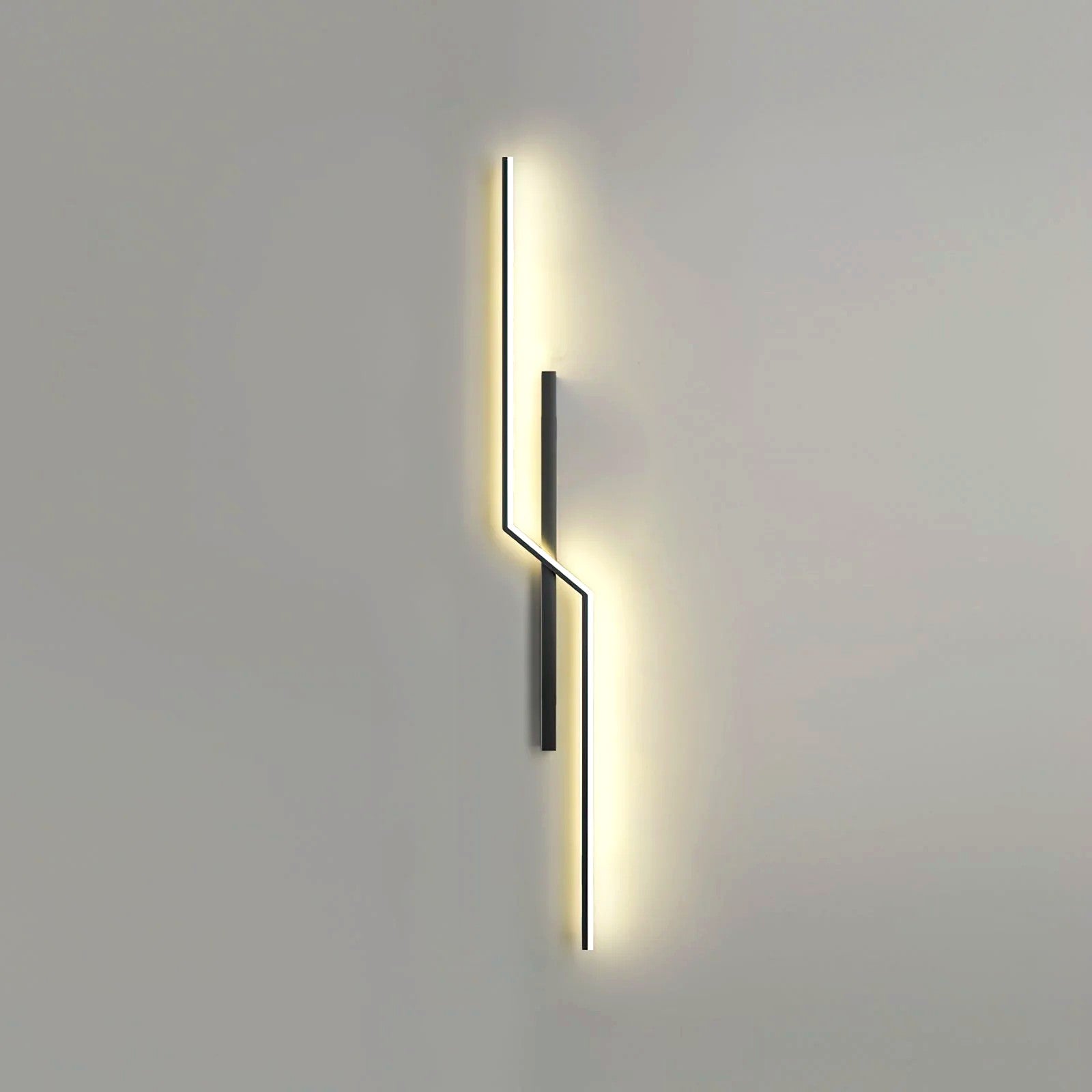 Applique Murale Linéaire Minimaliste, Métal Aluminium LED Intégrée