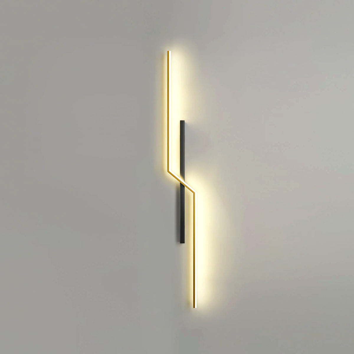 Applique Murale Linéaire Minimaliste, Métal Aluminium LED Intégrée