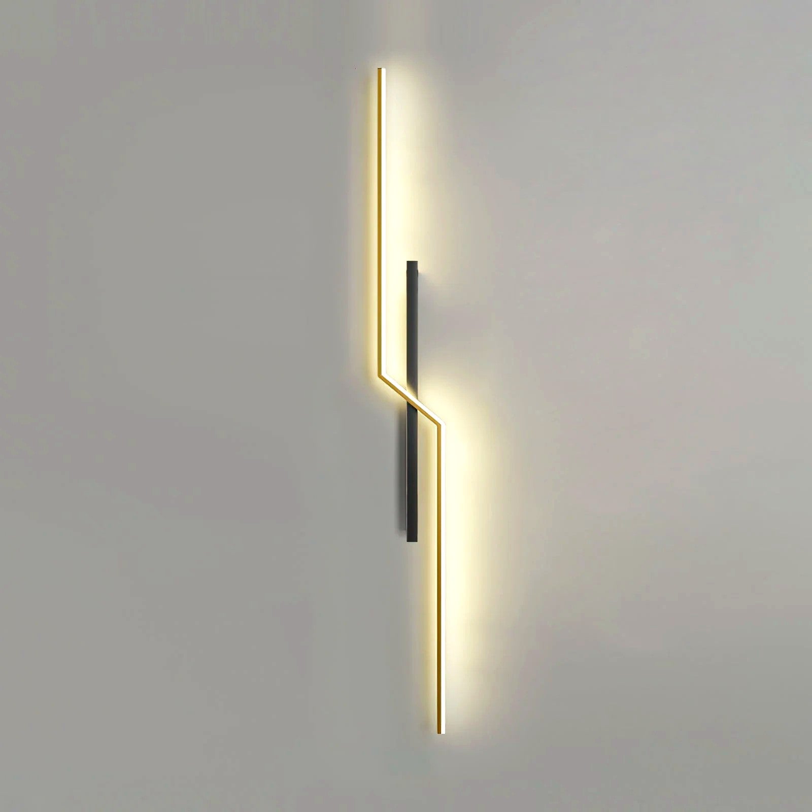 Applique Murale Linéaire Minimaliste, Métal Aluminium LED Intégrée