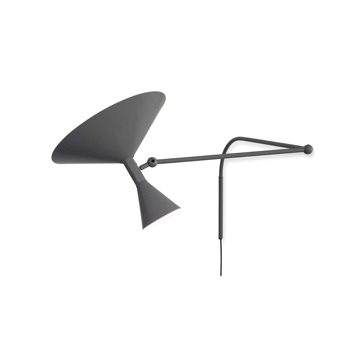 Applique Murale Liseuse Bras Réglable, Aluminium Style Rétro