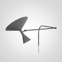 Applique Murale Liseuse Bras Réglable, Aluminium Style Rétro