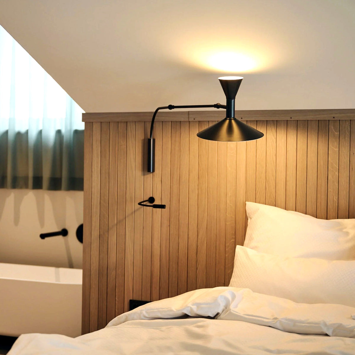 Applique Murale Liseuse Bras Réglable, Aluminium Style Rétro