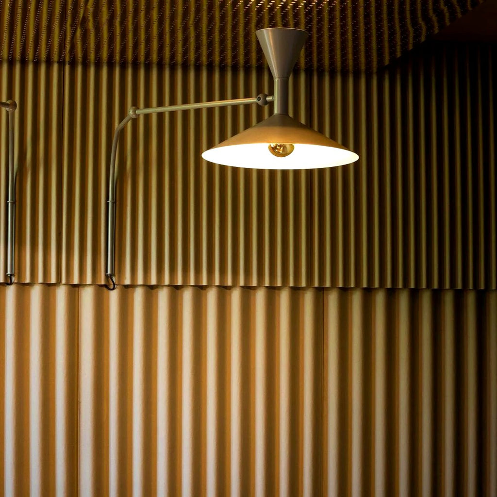 Applique Murale Liseuse Bras Réglable, Aluminium Style Rétro
