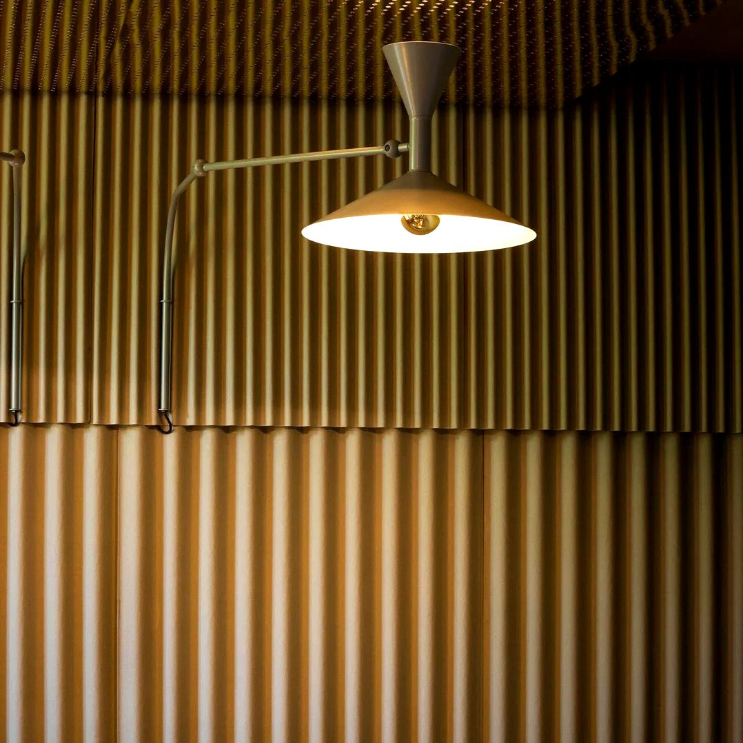 Applique Murale Liseuse Bras Réglable, Aluminium Style Rétro