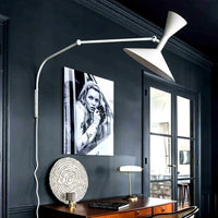 Applique Murale Liseuse Bras Réglable, Aluminium Style Rétro