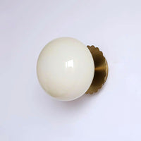 Applique Murale Marshmallow Globe Verre, Design Tendre Sophistiqué