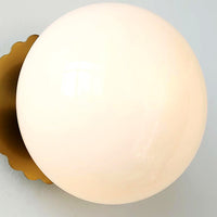 Applique Murale Marshmallow Globe Verre, Design Tendre Sophistiqué