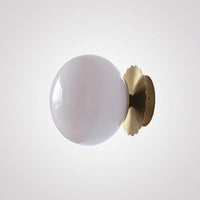 Applique Murale Marshmallow Globe Verre, Design Tendre Sophistiqué