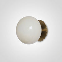 Applique Murale Marshmallow Globe Verre, Design Tendre Sophistiqué