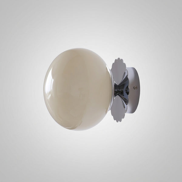 Applique Murale Marshmallow Globe Verre, Design Tendre Sophistiqué