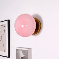 Applique Murale Marshmallow Globe Verre, Design Tendre Sophistiqué