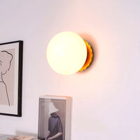 Applique Murale Marshmallow Globe Verre, Design Tendre Sophistiqué