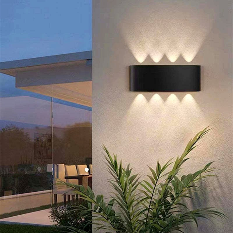 Applique Murale Rectangulaire LED Moderne, Métal Acrylique Graphique