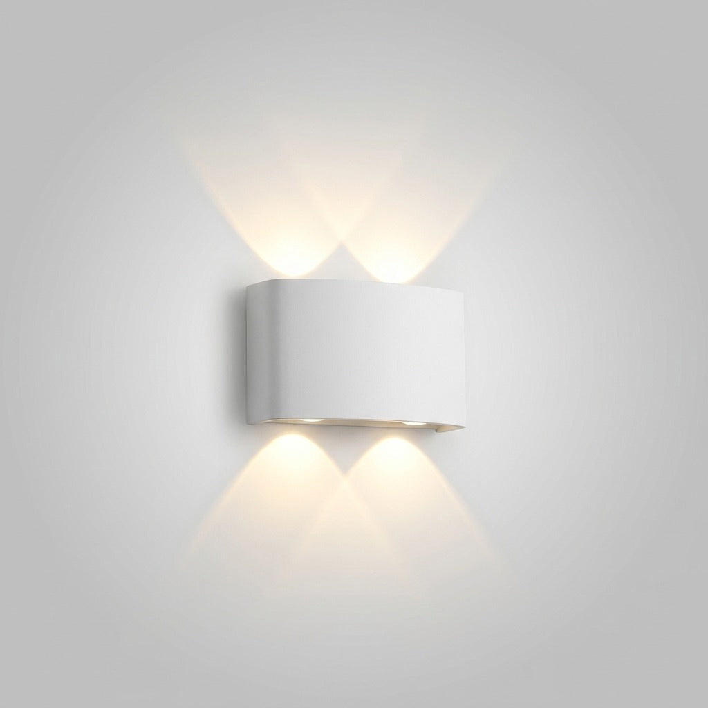 Applique Murale Rectangulaire LED Moderne, Métal Acrylique Graphique