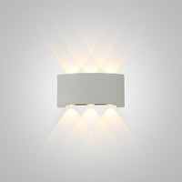 Applique Murale Rectangulaire LED Moderne, Métal Acrylique Graphique