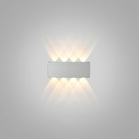 Applique Murale Rectangulaire LED Moderne, Métal Acrylique Graphique